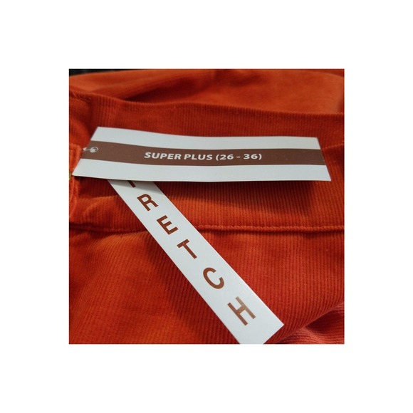 Gold Flava women's orange corduroy pant set size 32 super plus - Picture 3 of 3